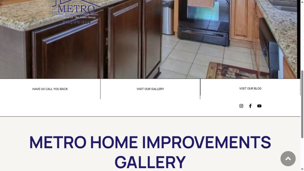 Metro Home Improvements live website capture